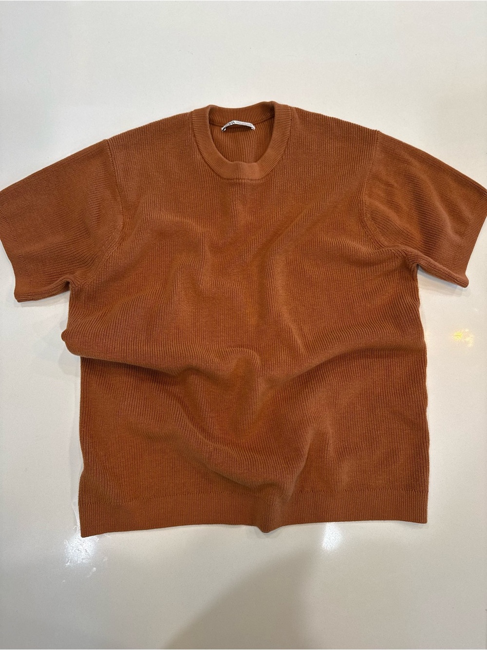Zara Women's Crewneck Sweater — Rust
